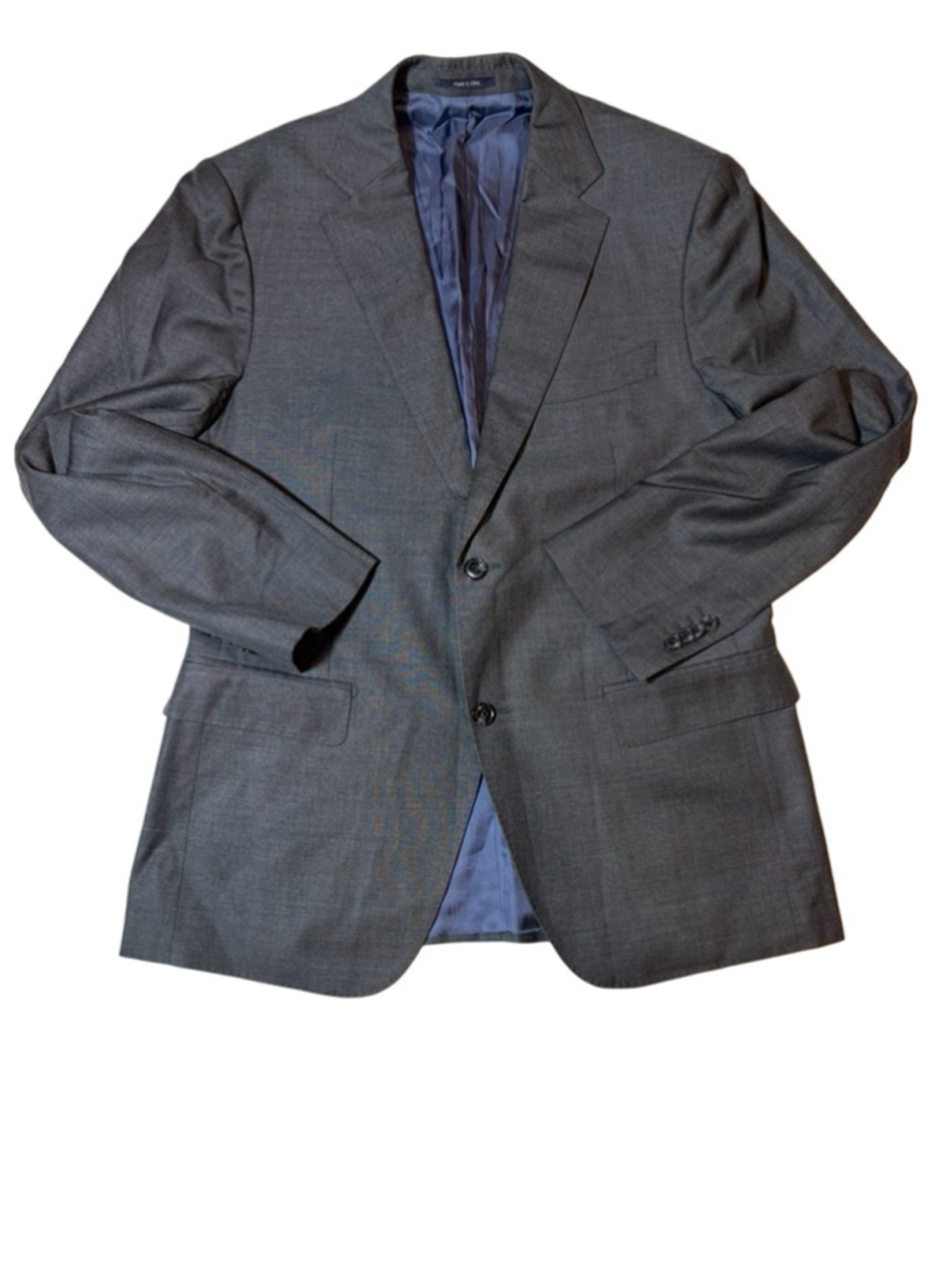 Suitsupply Napoli Blazer 52 42R Gray Wool Super 110s Vitale Barberis